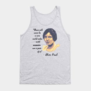 Alice Paul Portrait and Quote Tank Top